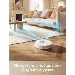 Dreame D9 Max Robot Aspirapolvere Lavapavimenti Con Mappatura 4000Pa Navigazione LDS Polvere Fino 570ml Mappatura Multilivello Controllo App&Alexa Aspirazione Tappeti Peli Animali Bianco -Assistenza Domiciliare 95805111 3