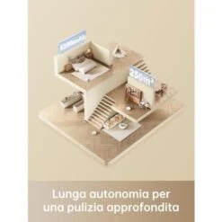 Dreame D9 Max Robot Aspirapolvere Lavapavimenti Con Mappatura 4000Pa Navigazione LDS Polvere Fino 570ml Mappatura Multilivello Controllo App&Alexa Aspirazione Tappeti Peli Animali Bianco -Assistenza Domiciliare 95805111 4