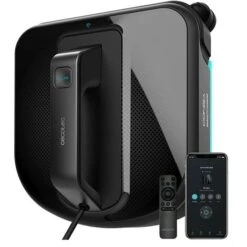 Cecotec Robot Lavetri Conga WinDroid 990 Connected. App Control, ITech WinSquare, Navigazione Intelligente, Design Quadrato, Mopa Vibratrice, 5 Modalità, Sistema Di Sicurezza Anticaidde