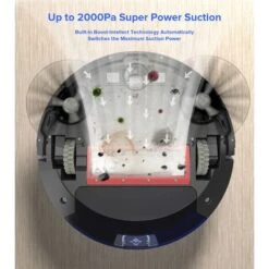 Robot Aspirapolvere Lavapavimenti, 2200Pa Aspira E Lava Aspirapolvere Robot Compatibile Con WiFi/APP/Alexa Pulizia Domestica Silenzio 150 Minuti Autocaricante,Per Peli Di Animali, Tappeti, Pavimenti -Assistenza Domiciliare 95811401 4