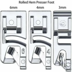 Set Di Piedini Per Macchina Da Cucire Con Orlo Arrotolato Stretto Per Cucire Per Uso Domestico -Assistenza Domiciliare 96226754 5