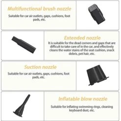 Aspirapolvere Per Auto Senza Fili, Aspirapolvere Portatile Per Auto, Aspirapolvere A Batteria, Soffiatore Di Polvere Elettrico, Per PC, Scheda Grafica, Elettronica, Divano -Assistenza Domiciliare 96788224 3
