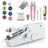 Mini Macchina Da Cucire Elettrica Portatile Con Accessori Per Cucire Per Tessuti… -Assistenza Domiciliare 97074278 1