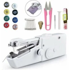 Mini Macchina Da Cucire Elettrica Portatile Con Accessori Per Cucire Per Tessuti…