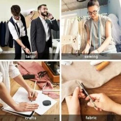 Metro A Nastro Per Cucire, Metro A Nastro Morbido Retrattile Automatico Per Abbigliamento In Pelle, Tessuto Per Cucire Corpo, Righello In Tessuto A Doppia Faccia, 60 Pollici/150 Cm, Bianco (2 Pezzi) 10 Metro A Nastro Per Cucire, Metro A Nastro Morbido Retrattile Automatico Per Abbigliamento In Pelle, Tessuto Per Cucire Corpo, Righello In Tessuto A Doppia Faccia, 60 Pollici/150 Cm, Bianco (2 Pezzi) -Assistenza Domiciliare 97074693 4