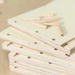 Confezione Da 400 Tasselli In Legno Da 8 Mm X 40 Mm - Tassello In Legno Massello Di Faggio Ideale Per ITesa Per La Lavorazione Del Legno - Adatto Per Maschera Di Foratura/guida Di Foratura. -Assistenza Domiciliare 97076843 3