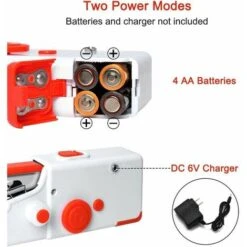 Macchina Da Cucire Portatile, Mini Macchina Da Cucire Elettrica Portatile Per Adulti, Punto Veloce Adatto Per Tessuti, Viaggi A Casa Fai-da-te, Vestiti -Assistenza Domiciliare 98126227 4