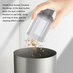 Aspirapolvere E Soffiatore D'aria Senza Fili 2 In 1 2000PA Mini Collettore Di Polveri Portatile Per Interni Auto Da Ufficio A Casa (nero) -Assistenza Domiciliare 98127798 5