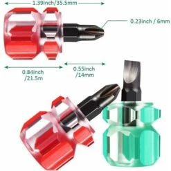 Kit Mini Cacciavite Corto Per Macchina Da Cucire Include Cacciavite A Testa Piatta/Intaglio E Cacciavite Phillips Per Riparazione Fai-da-Te, 2 Pezzi ， -Assistenza Domiciliare 99776743 4